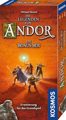Kosmos 684358 Andor - Die Bonus-Box, Erweiterung für das Grundspiel Die Legenden von Andor mit neuen Legenden, Charakteren und Herausforderungen, Brettspiel für 2-4 Personen ab 10 Jahre von Kosmos