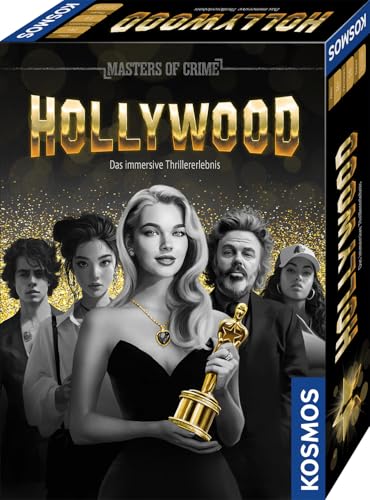 Kosmos 684860 Masters of Crime - Hollywood Immersives Thriller-Erlebnis, Krimi Spiel für 1-6 Spielerinnen und Spieler ab 14 Jahren, Escape Game für Erwachsene, Rätselspiel Detektiv von Kosmos