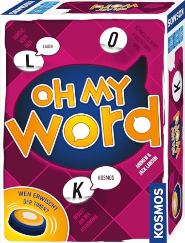 Kosmos 684891 Oh My Word, Wen erwischt der Timer? Lustiges, schnelles Wort-Spiel, Brettspiel, Partyspiel Kosmos 684891 Oh My Word, Wen erwischt der Timer? Lustiges, schnelles Wort-Spiel, Brettspiel, Partyspiel von Kosmos