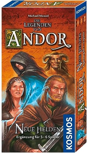 Kosmos 692261 Die Legenden von Andor - Neue Helden, Ergänzung für 5 - 6 Spieler, mehr Vielfalt auch für 2 - 4 Spieler, ab 10 Jahren, Fantasy-Brettspiel, White von Kosmos