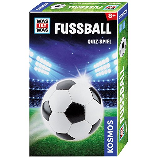 KOSMOS 699734 was ist was Fussball, spannendes Quiz-Spiel für Kinder ab 8 Jahre, Trumpfspiel Kartenspiel für Kinder, Fußball Quartett, Cooles Fußball Spiel von Kosmos