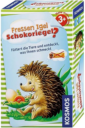 KOSMOS 711061 Fressen Igel Schokoriegel, Lernspiel ab 3 Jahre über Tiere und Ihr Futter, Kinderspiel für 2-4 Spieler, ideal als Reisespiel von Kosmos