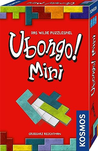 Kosmos 712679 Ubongo! Mini - Mitbringspiel, Das Wilde Puzzle-Spiel, Legespiel ab 7 Jahre für 1-4 Personen, Mini-Ausgabe des Gesellschaftsspiel-Klassikers, Familienspiel, kleines Geschenk von Kosmos