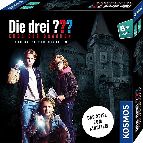 KOSMOS 712716 Die drei ??? Erbe des Drachen - Das Spiel zum Film, für 2-4 Kinder ab 8 Jahre, spannendes Kinderspiel, Gesellschaftsspiel, Geschenk von Die drei ???