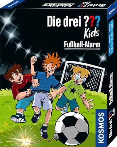 KOSMOS 741808 Die drei ??? Kids Fußball-Alarm, Kartenspiel für 2-4 Spieler ab 8 Jahren, Detektiv Kinderspiel, Die drei Fragezeichen, Fussball Kartenspiel von Kosmos