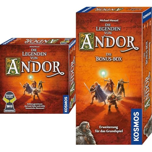 Bundle aus KOSMOS Die Legenden von Andor - Das Grundspiel Andor + Erweiterung Die Bonus-Box, Brettspiel für 2-4 Personen ab 10 Jahre, Kennerspiel des Jahres 2013, kooperatives Fantasy-Brettspiel ab 10 Bundle aus KOSMOS Die Legenden von Andor - Das Grundspiel Andor + Erweiterung Die Bonus-Box, Brettspiel für 2-4 Personen ab 10 Jahre, Kennerspiel des Jahres 2013, kooperatives Fantasy-Brettspiel ab 10 von Kosmos