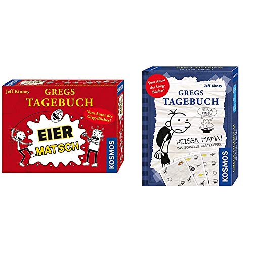 Kosmos - Gregs Tagebuch: Eier-Matsch Familienspiel & Heissa Mama Kartenspiel, Von Jeff Kinney, Für Kinder Ab 8 Jahre Kosmos - Gregs Tagebuch: Eier-Matsch Familienspiel & Heissa Mama Kartenspiel, Von Jeff Kinney, Für Kinder Ab 8 Jahre von Kosmos