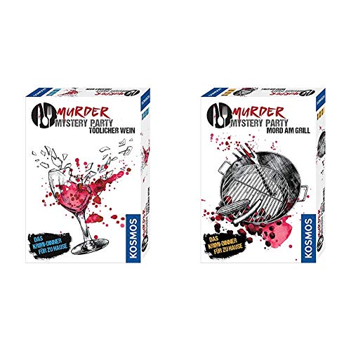 Kosmos Murder Mystery Party - Tödlicher Wein + Mord am Grill - Das Krimi-Dinner für zu Hause, Komplett-Set für 6-8 Personen ab 16 Jahren, Mystery Board Game Kosmos Murder Mystery Party - Tödlicher Wein + Mord am Grill - Das Krimi-Dinner für zu Hause, Komplett-Set für 6-8 Personen ab 16 Jahren, Mystery Board Game von Kosmos