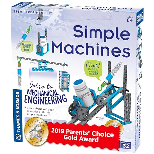 Thames & Kosmos , 665069, Simple Machines, STEM Kit, 26 Different Experiments, Intro to Mechanical Physics, Ages 8+ von Thames & Kosmos