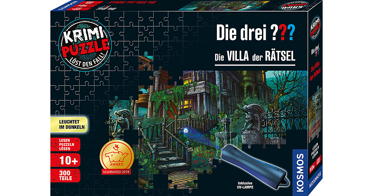 Krimipuzzle Die drei ??? - 300 Teile - Die Villa der Rätsel Krimipuzzle Die drei ??? - 300 Teile - Die Villa der Rätsel von Kosmos