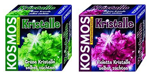 Kristalle selbst züchten grün + violett Kosmos von Kosmos