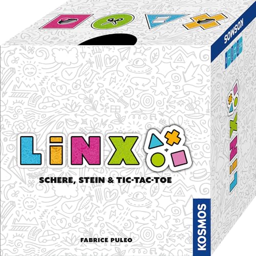 KOSMOS 684761 Linx, unterhaltsames Familienspiel, lustige Kombination der Klassiker Tic Tac Toe & Schere, Stein, Papier von KOSMOS
