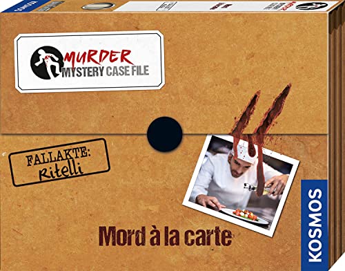 KOSMOS 683276 Murder Mystery Case File - Mord a la Carte, Krimi-Spiel Set mit Beweismaterial und Hinweisen, löse einen spannenden Kriminalfall, Partyspiel, Gesellschaftsspiel ab 14 Jahre von Kosmos