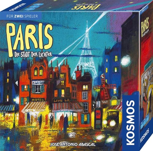 KOSMOS 680442 Paris - Die Stadt der Lichter, Das Duell um die besten Bauplätze, Strategiespiel für 2 Spieler, mit einfachen Regeln, Spiel für 2 Personen ab 10 Jahre von Kosmos