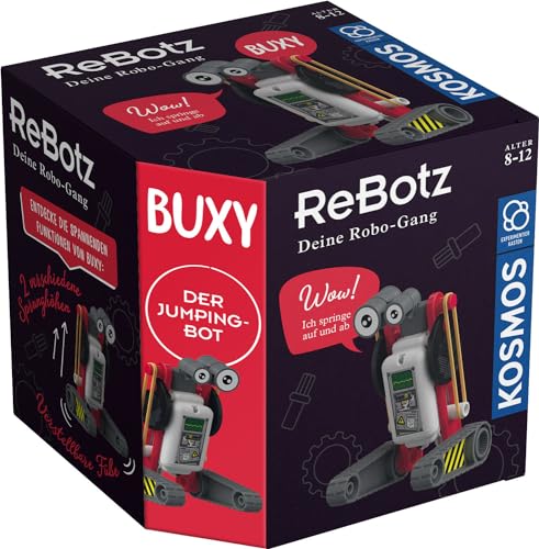 KOSMOS 601867 ReBotz - Buxy der Jumping-Bot, Mini-Roboter zum Bauen, Spielen und Sammeln für eine Robo-Gang, Roboter-Spielzeug, Experimentier-Set für Kinder ab 8-12 Jahre von Kosmos
