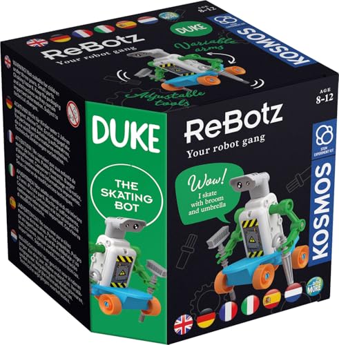 Kosmos 617066 ReBotz - Duke The Skating Bot, Mini-Roboter zum Bauen, Spielen und Sammeln für eine Robo-Gang, Roboter-Spielzeug, Experimentier-Set für Kinder ab 8-12 Jahre Kosmos 617066 ReBotz - Duke The Skating Bot, Mini-Roboter zum Bauen, Spielen und Sammeln für eine Robo-Gang, Roboter-Spielzeug, Experimentier-Set für Kinder ab 8-12 Jahre von Kosmos