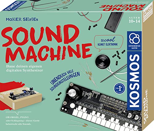 Kosmos 620929 Sound Machine Experimentierkasten für Kinder ab 10 Jahren, Experimentierkasten Technik und Musik, Baue deinen eigenen digitalen Synthesizer, Maker Series von Kosmos