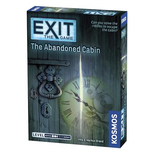 Thames & Kosmos - EXIT: The Abandoned Cabin - Level: 2.5/5 - Unique Escape Room Game - 1-4 Players - Puzzle Solving Strategy Board Games for Adults & Kids, Ages 12+ - 692681 von Thames & Kosmos