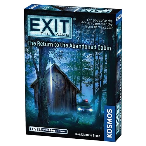 Thames & Kosmos | 692682 | EXIT: The Return to The Abandoned Cabin | Level: 3 | Unique Escape Room Game | 1-4 Players | Ages 12+ von Thames & Kosmos