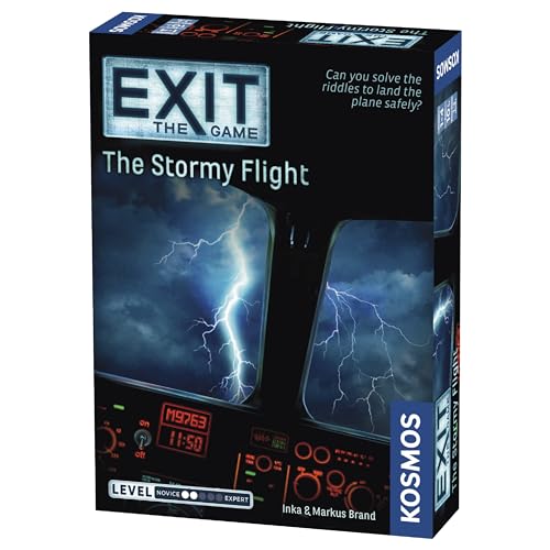 Thames & Kosmos 692874 EXIT: Der Flug im Sturm, Schwierigkeit: 2 von 5, einzigartiges Escape Room-Spiel, 1-4 Spieler, ab 10 Jahren (evtl. Nicht in Deutscher Sprache) von Thames & Kosmos