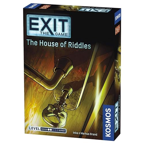 Thames & Kosmos - EXIT: The House of Riddles - Level: 2/5 - Unique Escape Room Game - 1-4 Players - Puzzle Solving Strategy Board Games for Adults & Kids, Ages 10+ - 694043 von Thames & Kosmos