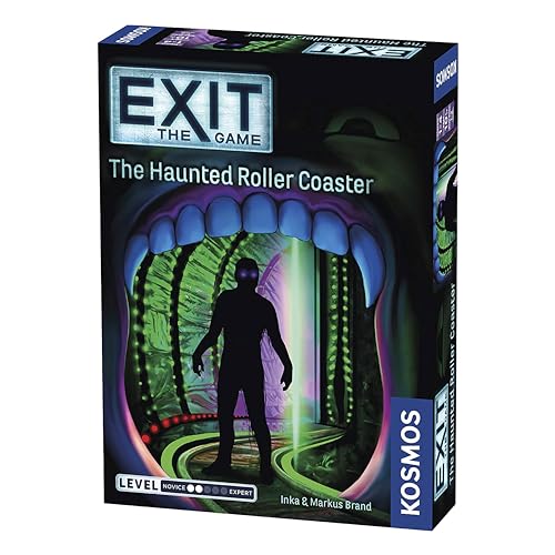 Thames & Kosmos - EXIT: The Haunted Roller Coaster - Level: 2/5 - Unique Escape Room Game - 1-4 Players - Puzzle Solving Strategy Board Games for Adults & Kids, Ages 10+ - 697907 von Thames & Kosmos