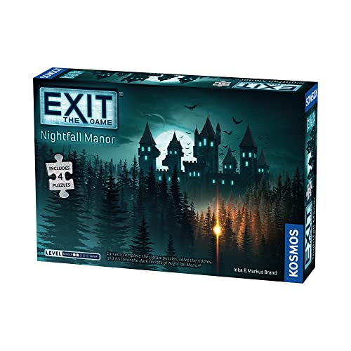 Thames & Kosmos Themse & Kosmos | 692880 | EXIT: Nightfall Manor 4 Verschiedene Puzzles zum Vervollständigen | 1-4 Spieler | Alter 10+ von Thames & Kosmos