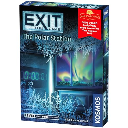 Thames & Kosmos – EXIT: The Polar Station – Level: 3/5 – Unique Escape Room Game – 1-4 Players – Puzzle Solving Strategy Board Games for Adults & Kids, Ages 12+ - 692865 von Thames & Kosmos