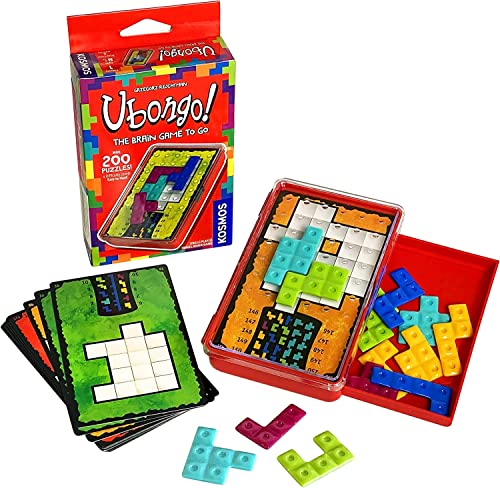 Thames & Kosmos - Ubongo! Brain to Go - Level: Anfänger - Einzigartiges Puzzlespiel - 1 Spieler - Strategie-Brettspiele für Erwachsene & Kinder, ab 8 Jahren, 696187 von Thames & Kosmos