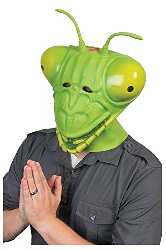 Gottesanbeterin Latex Maske Karneval Kostüm Cosplay Grün von Kostor