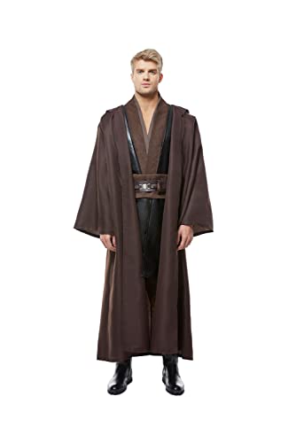 Star Wars Kostüm Anakin Skywalker Kostüm Jedi Kostüme für Erwachsene Braun XXXL von Kostor