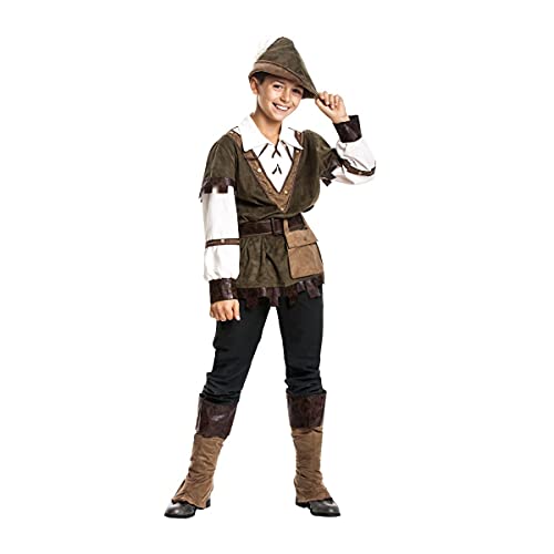 Kostümplanet® Robin Hood Kostüm Kinder Jungen Kinder-Kostüm Set Faschingskostüm Mittelalter Verkleidung Karneval Jäger Bogenschütze Größe 128 von Kostümplanet