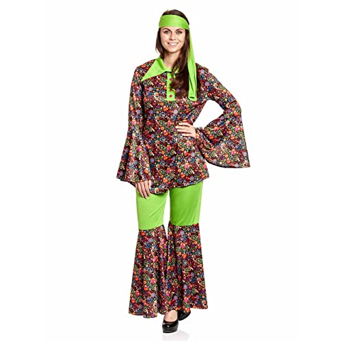 Kostümplanet Hippie Kostüm Damen Verkleidung Karneval Fasching Mottoparty (36-38) von Kostümplanet