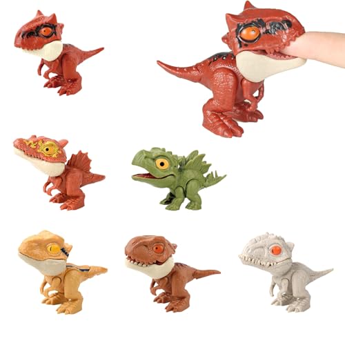 Kotkiddy 6pcs Dino Biss Finger, Dinosaurier Finger Spielzeug, Kleine Dinosaurier Figuren Set, Dinosaurier Spielzeug, Geeignet für Kinder, Jungen und Mädchen Kotkiddy 6pcs Dino Biss Finger, Dinosaurier Finger Spielzeug, Kleine Dinosaurier Figuren Set, Dinosaurier Spielzeug, Geeignet für Kinder, Jungen und Mädchen von Kotkiddy