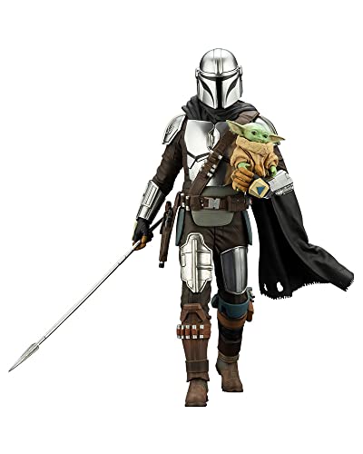 Kotobukiya - Star Wars: The Mandalorian - ARTFX+ Mandalorian & Grogu with Beskar Staff von Kotobukiya