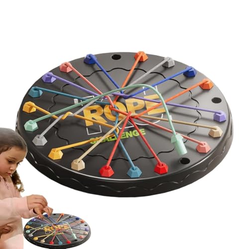 Twisted Rope Puzzle Game, Brainy Knots Game, Rope Untying Game Toy, Rope Untying Challenge Board Game, Twisted Games, for Kids Adults Family Party von Kouamor