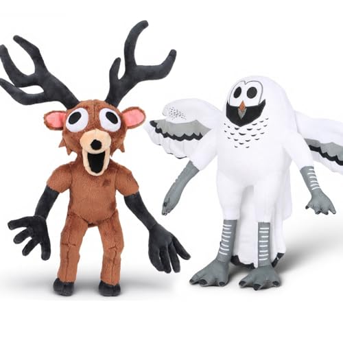 Kouipoie 99 Nights In The Forest Plüschtier,Das Deer Bösewicht Plüschspielzeug Aus Dem Spiel,Weiches Kuscheltier Für Kinder & Erwachsene,Cuddly Plushie Geschenk Für Halloween & Geburtstage. (2PCS) von Kouipoie