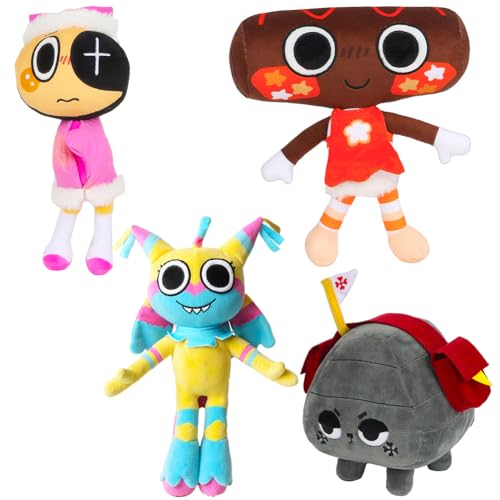 Kouipoie Dandy'S World PlüSchtier,13" Weiches Plush Toy FüR Kinder,Niedliche Critters PlüSchtiere FüR Jungen&MäDchen Ab 4 Weihnachten,Geburtstage&Gaming-Fans (4PCS) von Kouipoie