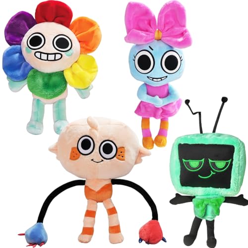 Kouipoie Dandy's World Plüschtier,13" Weiches Kuscheltier,Niedliche Plüschtiere für Kinder, Jungen und Mädchen im Alter von 4 5 6 7 8 9 10+ Fans,Ideal für Geburtstage. (4PCS) von Kouipoie