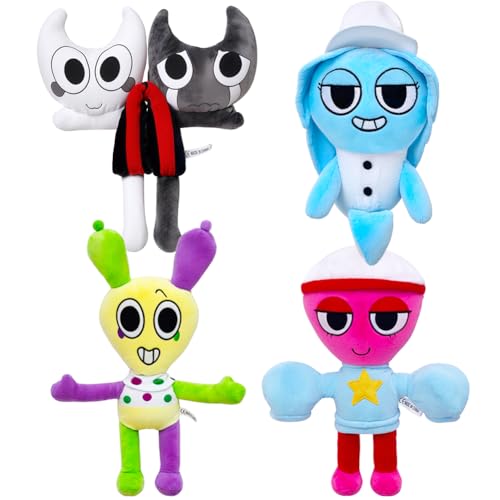 Kouipoie Dandy's World Plüschtier,13" Weiches Kuscheltier,Niedliche Plüschtiere für Kinder, Jungen und Mädchen im Alter von 4 5 6 7 8 9 10+ Fans,Ideal für Geburtstage. (B 4PCS) von Kouipoie
