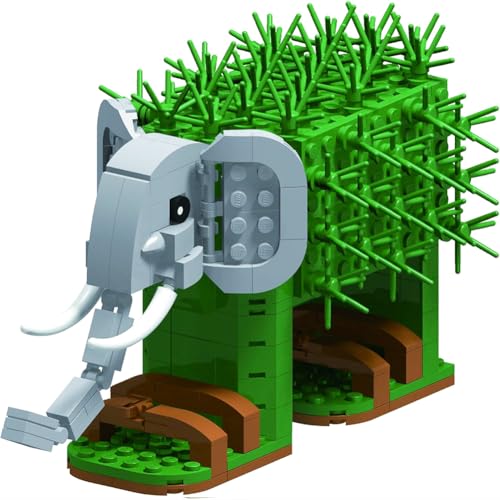 Kouipoie Italian Brainrot Spielzeug Bausteine FüR Kinder Und Erwachsene,Tralalero Tralala Shark Bausteine,Lustiges Weird Stuff Zum Sammeln,Kreatives Spielzeug,Tung Tung Sahur Geschenkset (Elephant) von Kouipoie