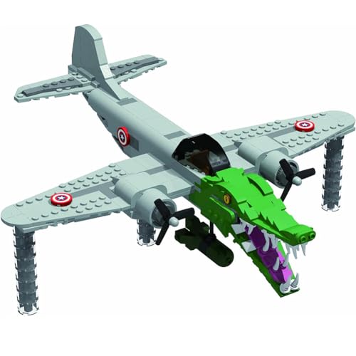 Kouipoie Italian Brainrot Spielzeug Bausteine FüR Kinder Und Erwachsene,Tralalero Tralala Shark Bausteine,Lustiges Weird Stuff Zum Sammeln,Kreatives Spielzeug,Tung Tung Sahur Geschenkset (Crocodiles) von Kouipoie