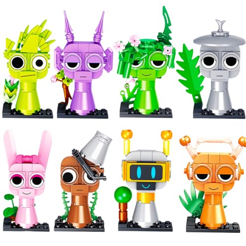 Kouipoie Sprunki Klemmbausteine Set,Charaktermodelle Inspiriert von Sprunki, Geburtstagsgeschenke für Jungen,Mädchen und Spiele Fans,Perfekt als Sockenfüller. (8PCS) von Kouipoie