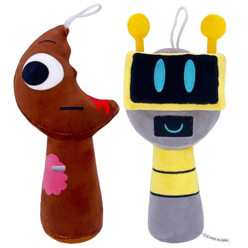 Kouipoie Sprunki Plüschtier,7.8" Weiches Kuscheltier für Kinder & Erwachsene,Lustiges Sprunki Plush Spielzeug als Geschenk zu Geburtstag,Ostern,Sprunki Toys Fans Lieben Es. (2PCS) von Kouipoie