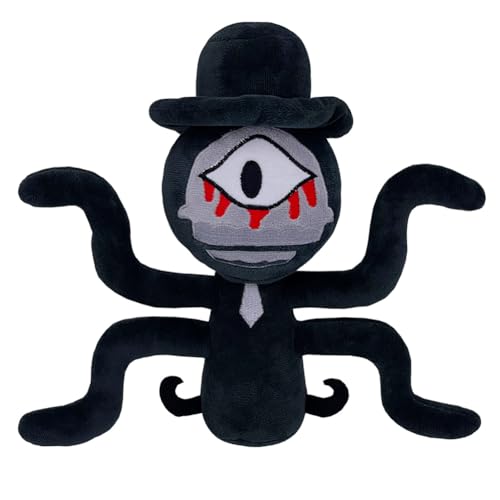 Kouipoie Sprunki Plüschtier,7.8" Weiches Kuscheltier für Kinder & Erwachsene,Lustiges Sprunki Plush Spielzeug als Geschenk zu Geburtstag,Ostern,Sprunki Toys Fans Lieben Es. (Schwarz A) von Kouipoie