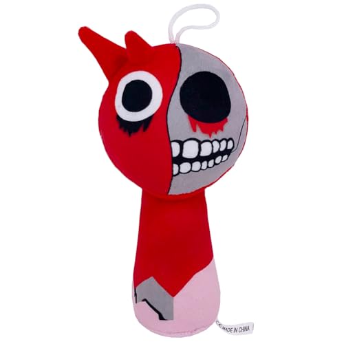 Kouipoie Sprunki Plüschtier,7.8" Weiches Kuscheltier für Kinder & Erwachsene,Lustiges Sprunki Plush Spielzeug als Geschenk zu Geburtstag,Ostern,Sprunki Toys Fans Lieben Es (Red B) von Kouipoie