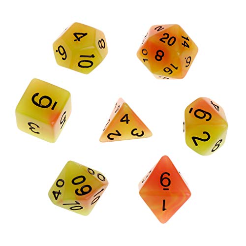 Koungyun 7-teiliges Set, leuchtende polyedrische Würfel, D4, D6, D8, D10, D12, D20 Koungyun 7-teiliges Set, leuchtende polyedrische Würfel, D4, D6, D8, D10, D12, D20 von Koungyun