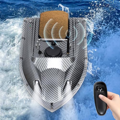 Kozivmo Angelköder-Boot, RC Boot 500M Entfernung, Köder-Boot mit LED-Licht, Fernbedienung Angelköder-Boot Ladegewicht 1.5kg/3.31 lbs Kozivmo Angelköder-Boot, RC Boot 500M Entfernung, Köder-Boot mit LED-Licht, Fernbedienung Angelköder-Boot Ladegewicht 1.5kg/3.31 lbs von Kozivmo
