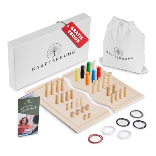 Systembrett Aufstellung Set für systemische Aufstellungen – 45 Teile: Familienbrett & Figuren aus Holz, inkl. eBook mit 200 systemischen Fragen & Extras – Ideal für Coaching & Familienaufstellungen Systembrett Aufstellung Set für systemische Aufstellungen – 45 Teile: Familienbrett & Figuren aus Holz, inkl. eBook mit 200 systemischen Fragen & Extras – Ideal für Coaching & Familienaufstellungen von Kraftsprung