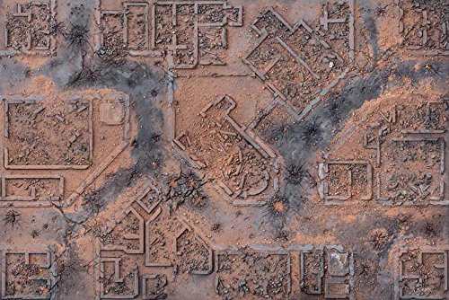 Desert Warzone City 6x4 Gaming Mat von Kraken Wargames